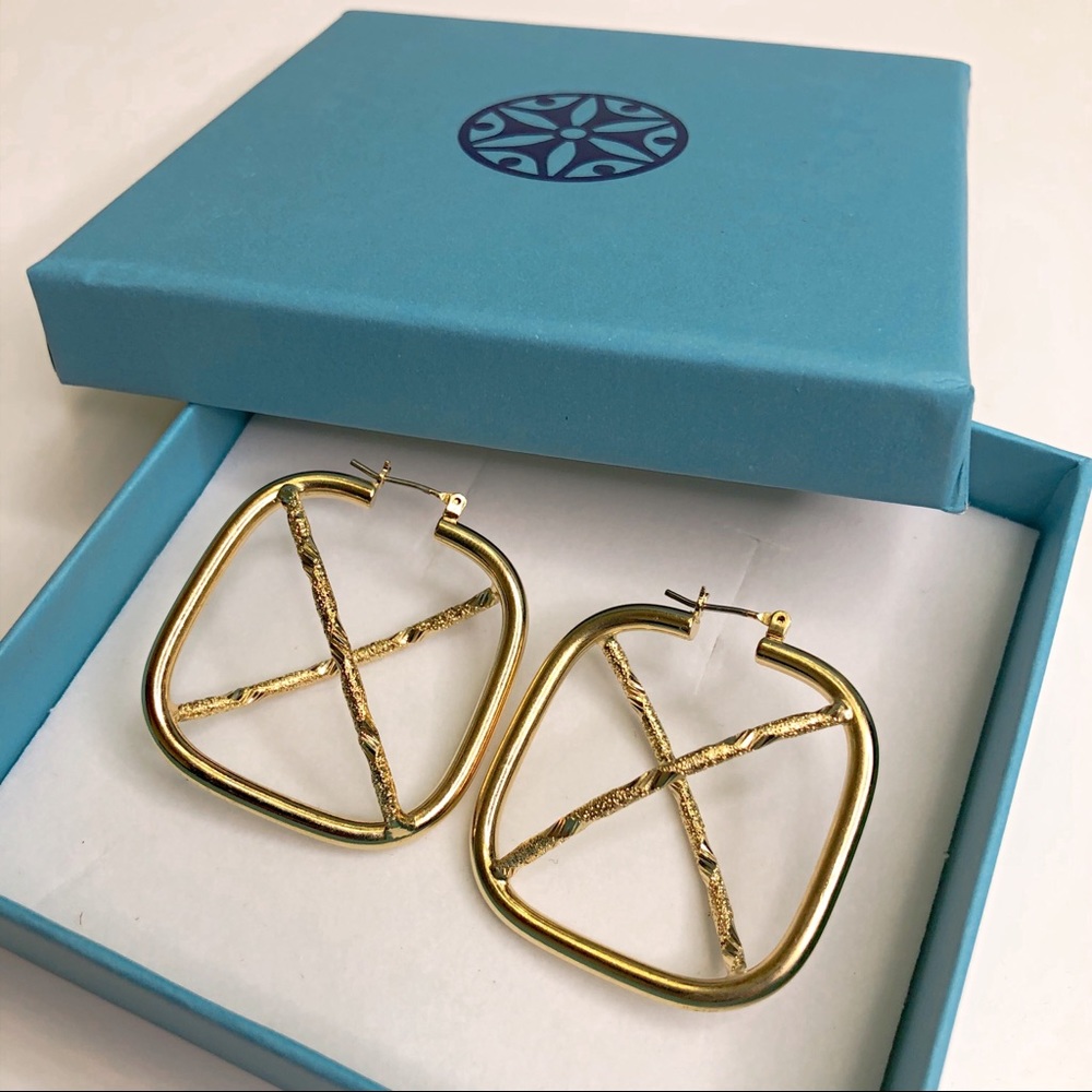 18K Gold plated Statement Earrings